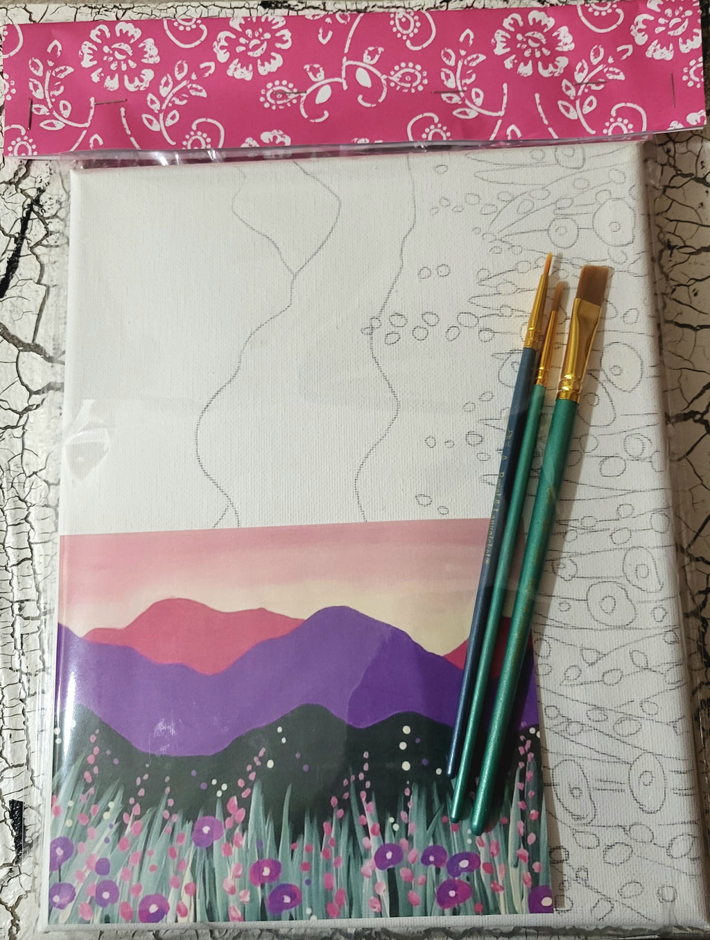 Paint Night Art Kit - Complete Painting Set with Canvas, Paints & Video Tutorial